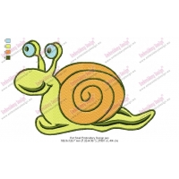 Pet Snail Embroidery Design